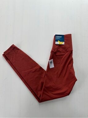 Old Navy Studio Smooth 7/8 High Rise Leggings XS Dark Orange NWT $40